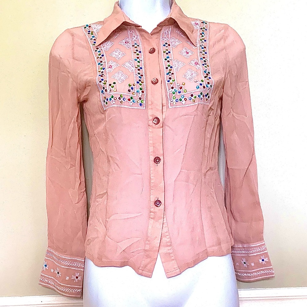 Betsy Johnson Pure Silk Blouse